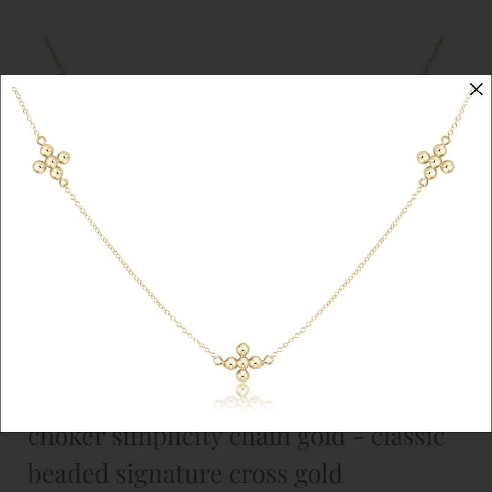 Authentic enewton cross necklace